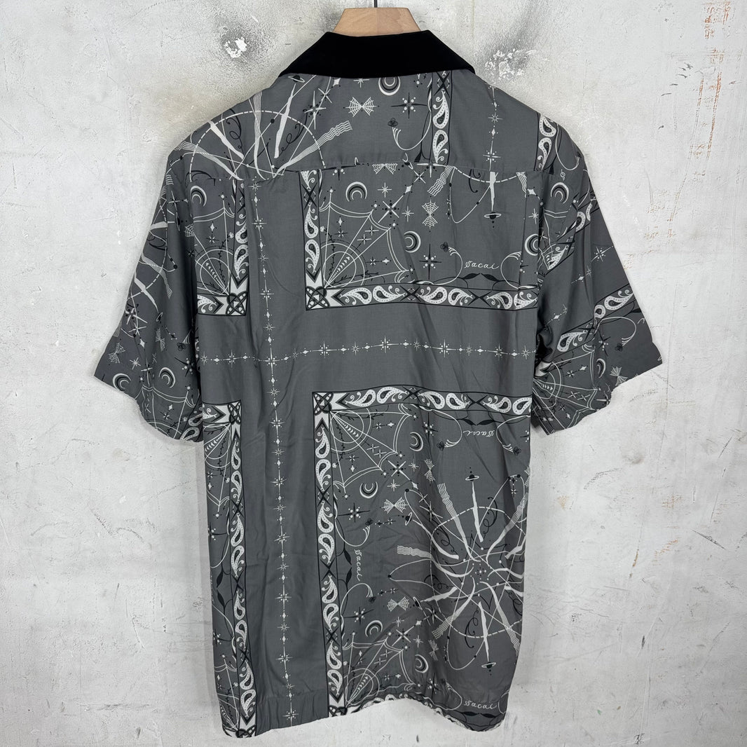 Sacai Paisley Buttoned S/S Shirt