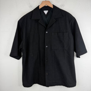 Bottega Veneta Black Twill S/S Shirt