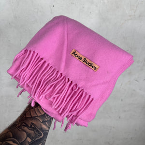 Acne Studios Pink Wool Scarf