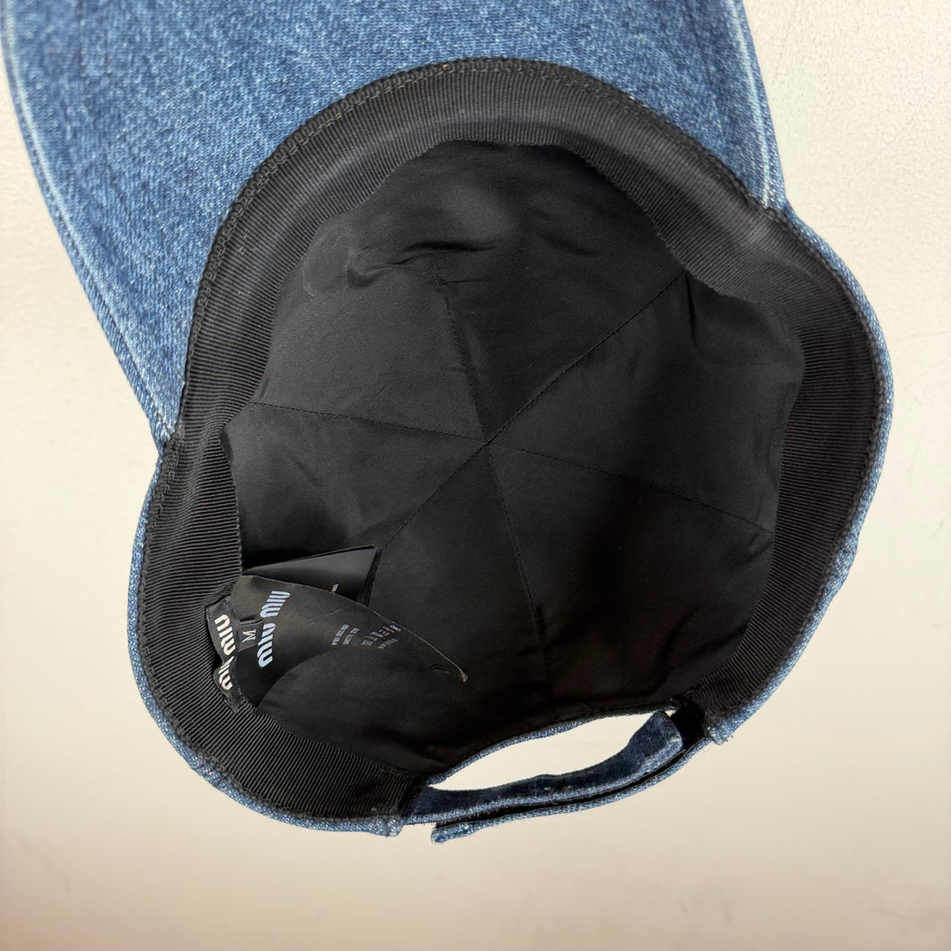 Miu Miu Denim Baseball Hat