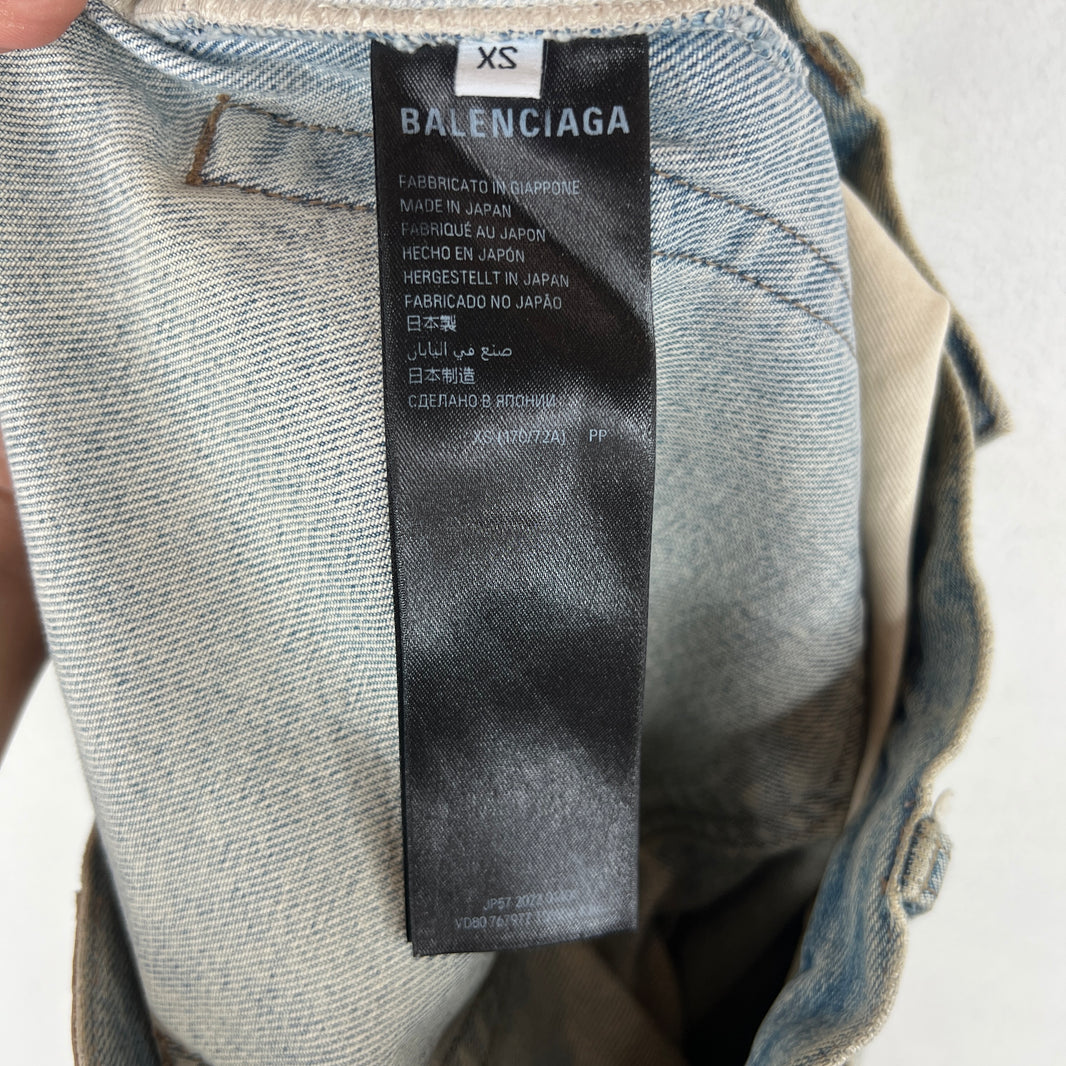 Balenciaga Size Sticker Baggy Denim Jeans
