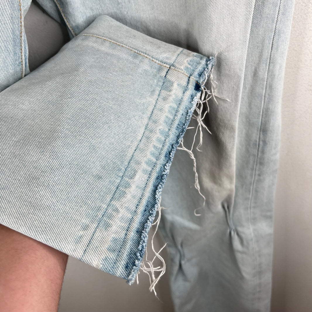 424 Cinched Blue Straight Leg Jeans