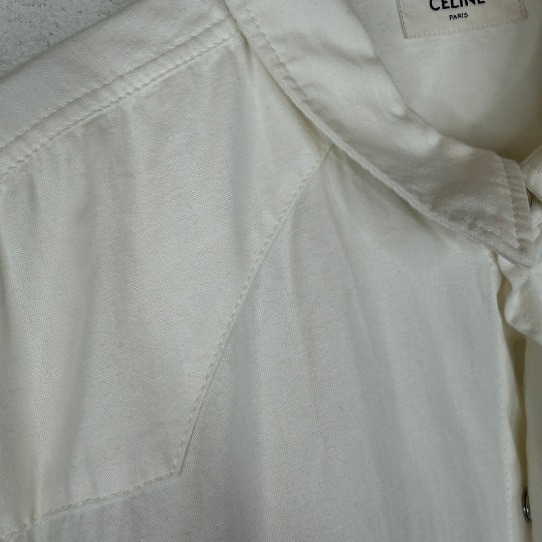 Celine Western Pearl Button Shirt