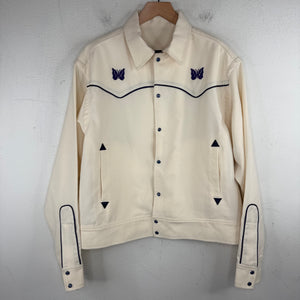 Needles White Snap Button Up Western Shirt