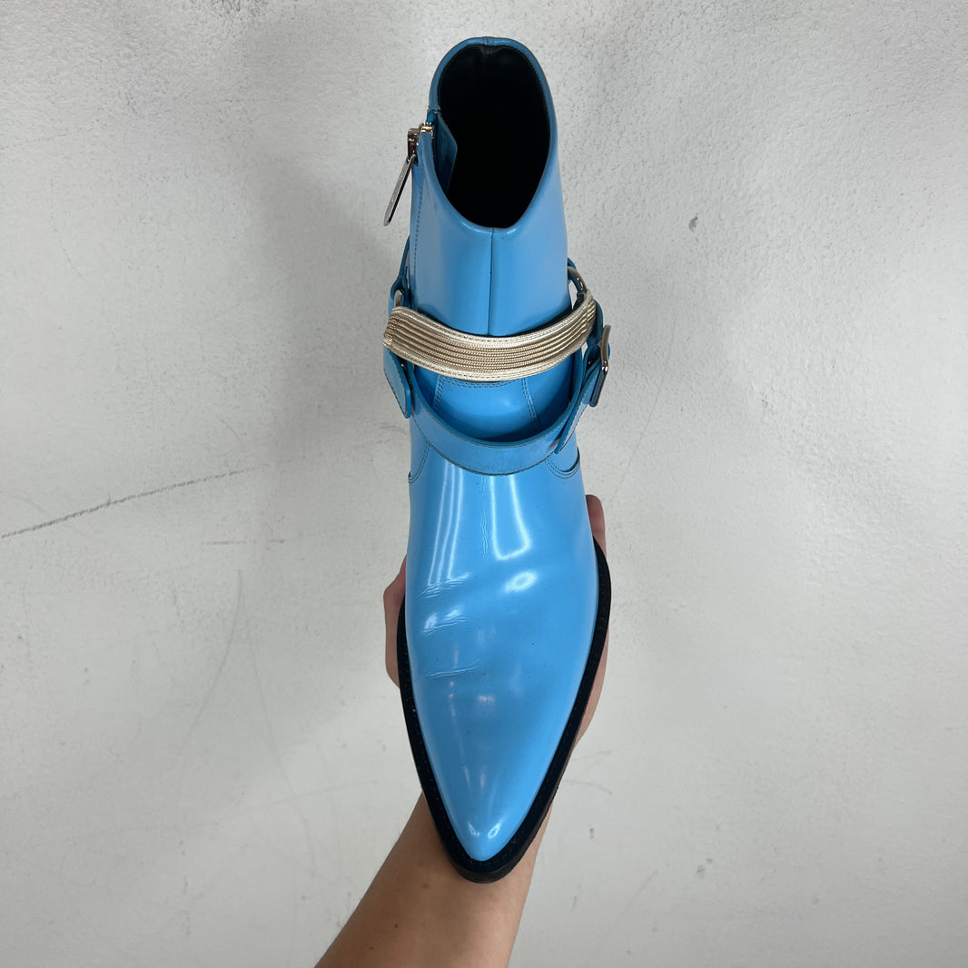Calvin Klein 205W39NYC Blue Harness Spazzolotto Boots