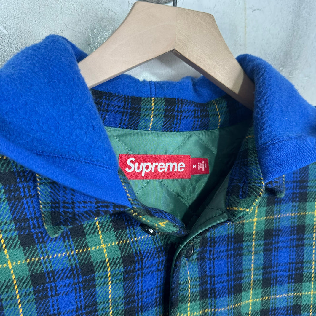 Supreme Hooded Plaid Flannel
