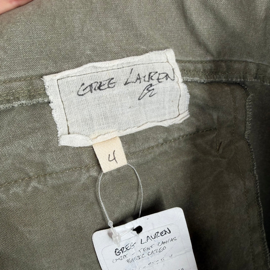 Greg Lauren Tent Canvas Cargo Pants