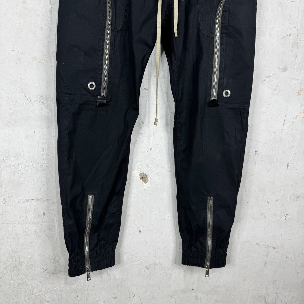 Rick Owens Strobe Canvas Bauhaus Joggers