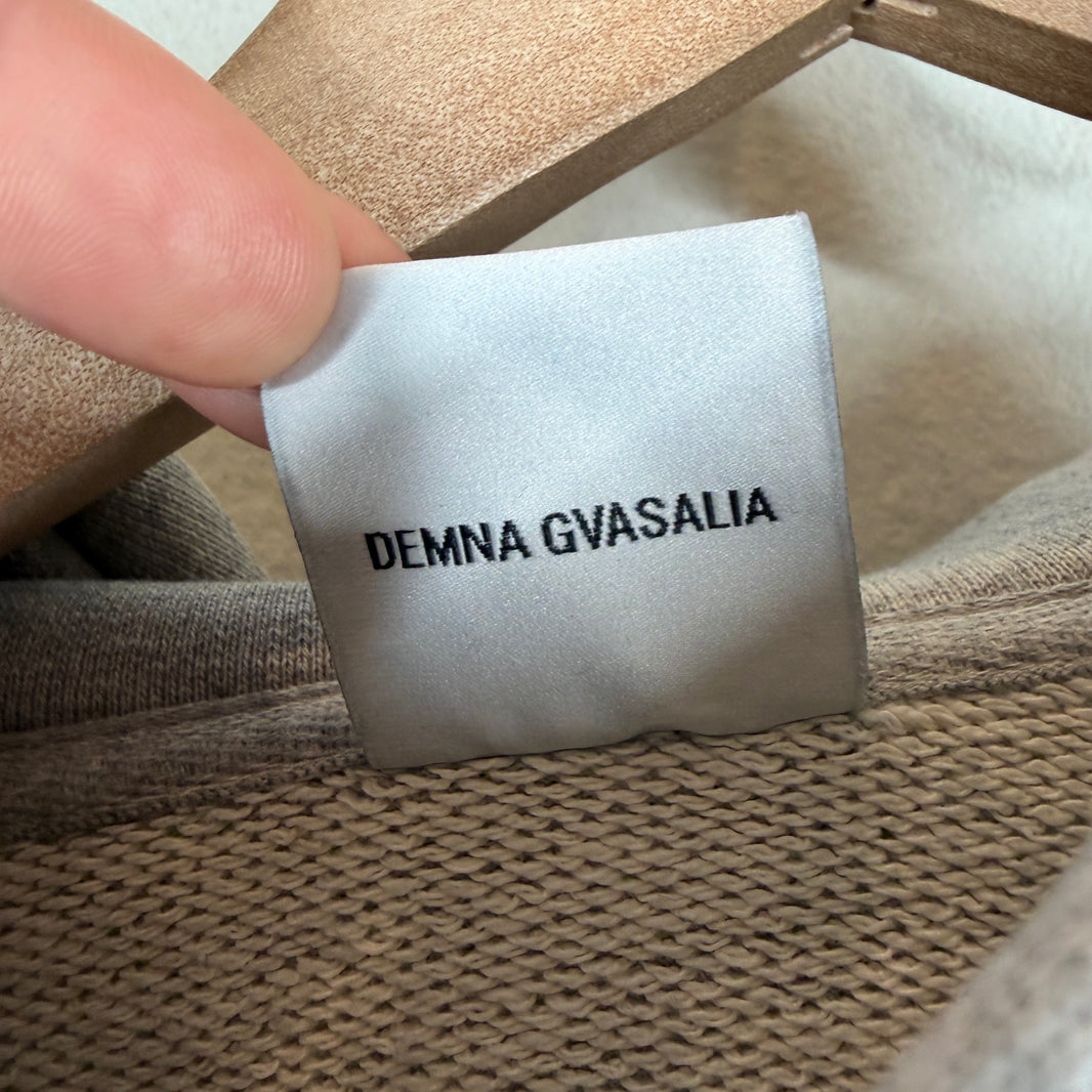 Vetements Champion Logo Gray Hoodie