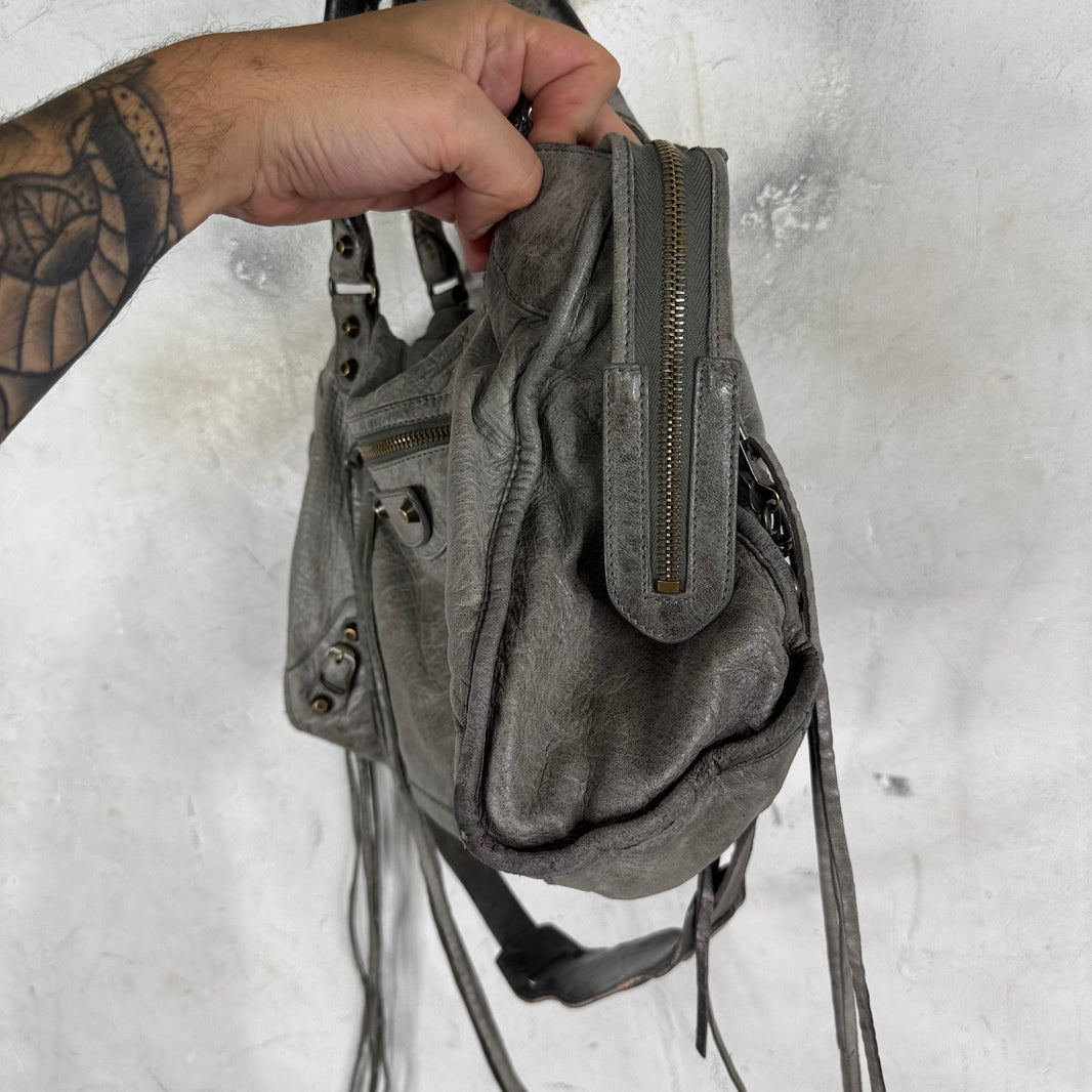 Balenciaga Grey City Bag