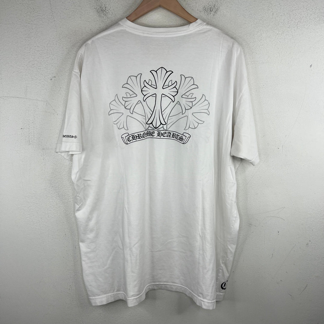 Chrome Hearts White Cross Pocket T-Shirt