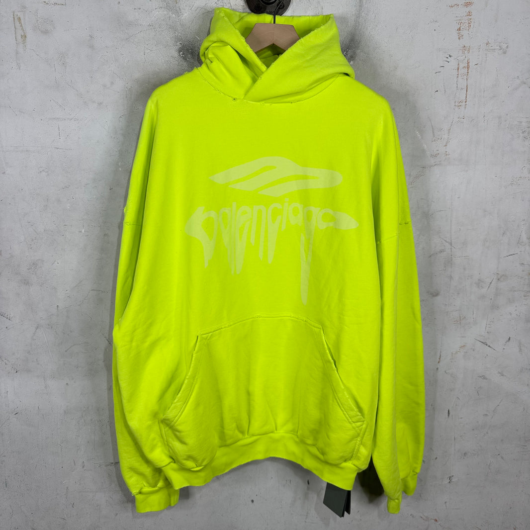 Balenciaga Neon Warped 3B Hoodie