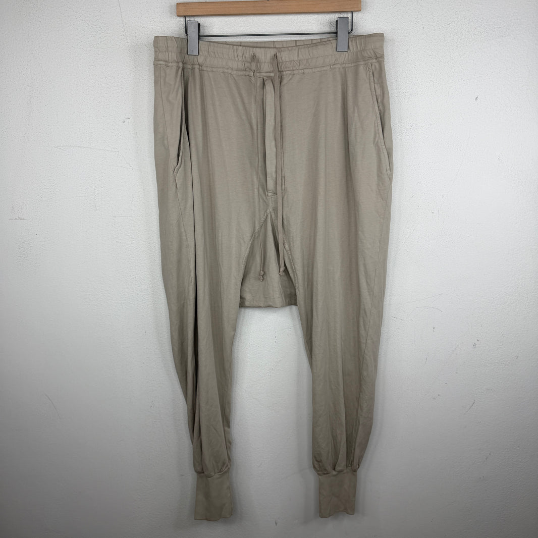 DRKSHDW Beige Long Drawstring Jogger Pants