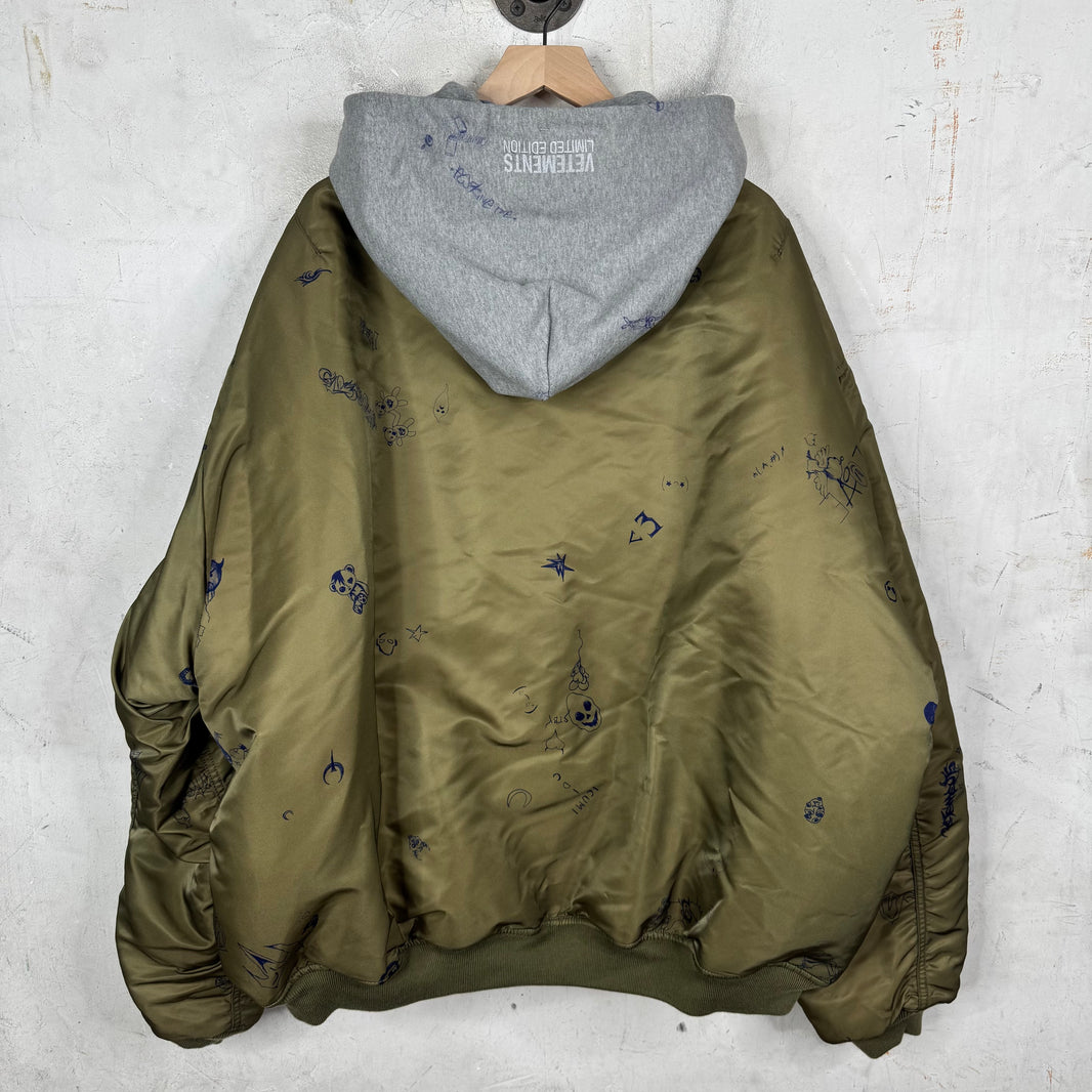 Vetements x Alpha Industries Sketched Bomber Jacket