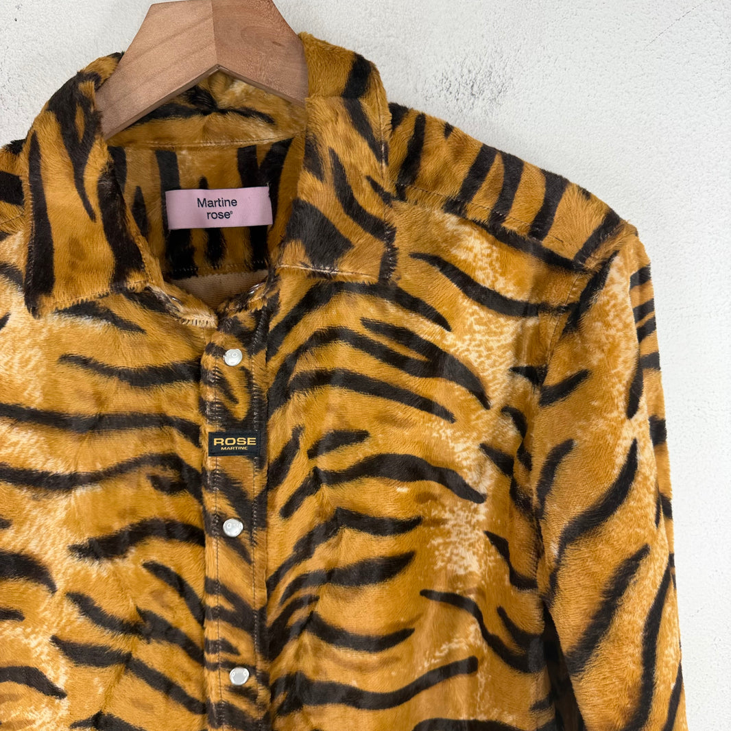 Martine Rose Tiger Faux Fur Overshirt