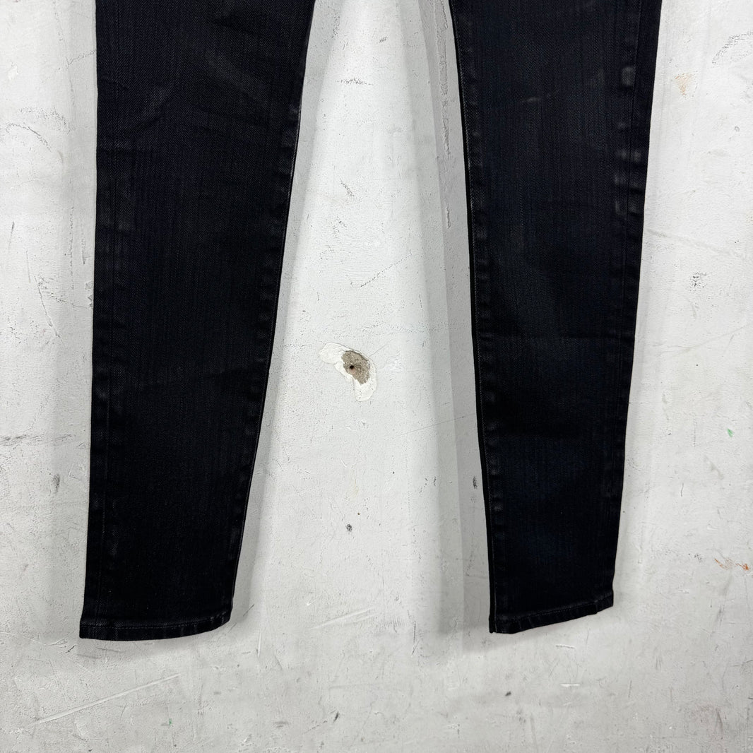 Saint Laurent Stitch Logo Black D01 Jeans