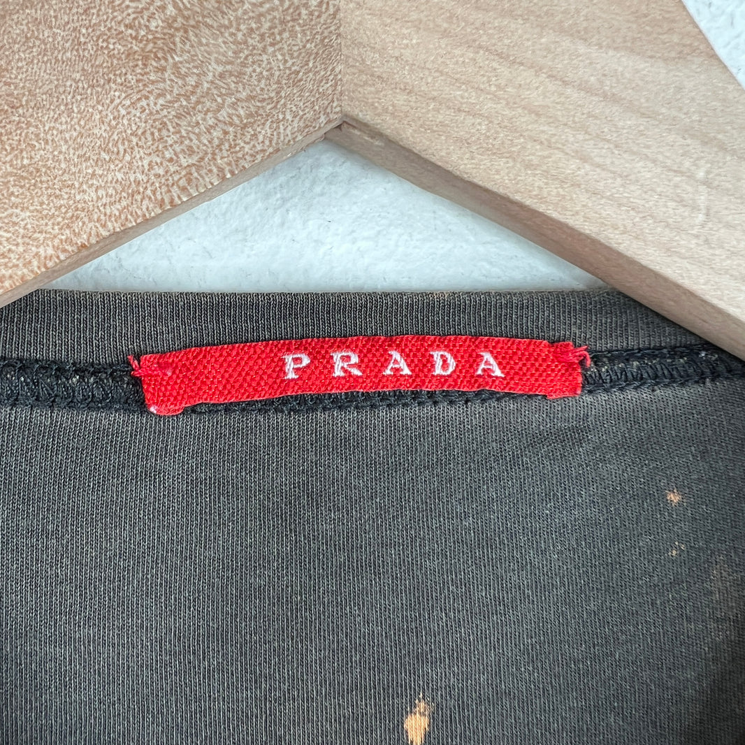 Prada Bleach Effect T-Shirt