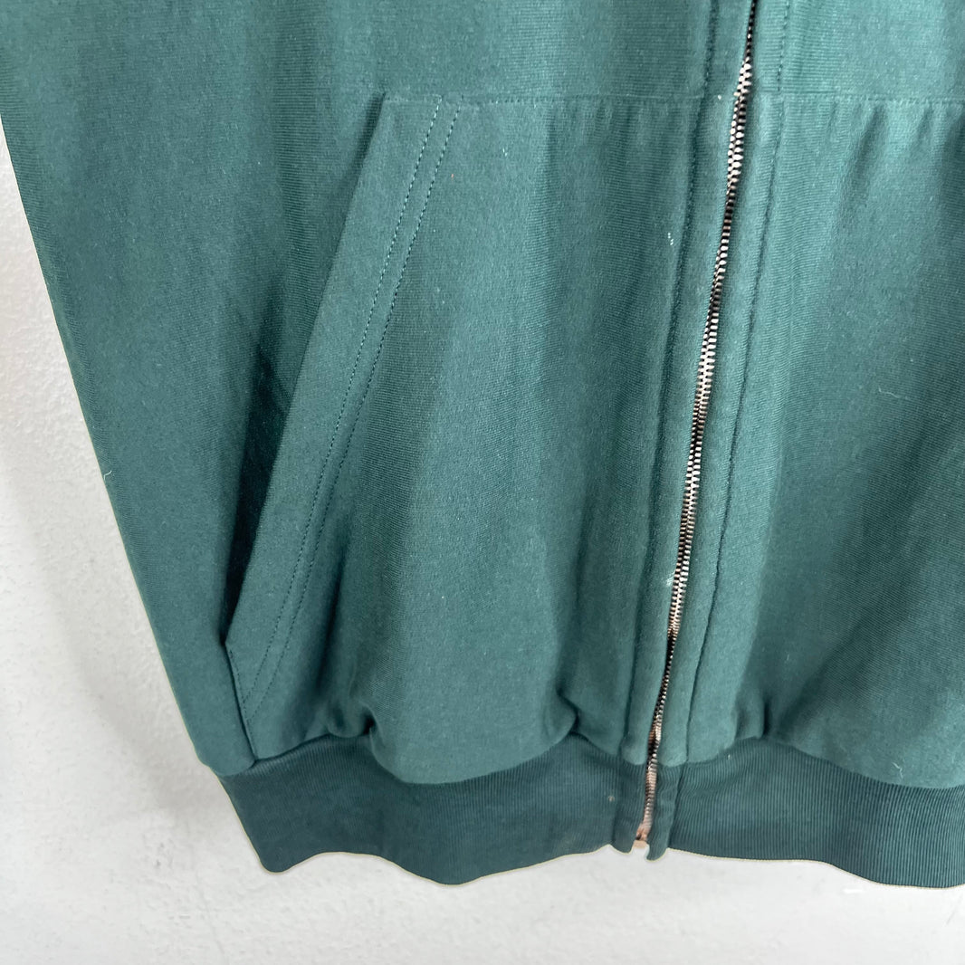 Balenciaga Sample Dark Green Size Sticker Zip Up Hoodie