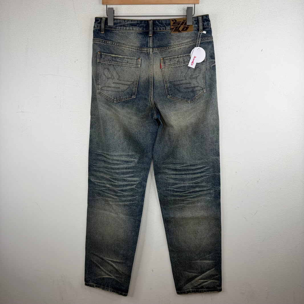 Sicko Embroidered Jeans