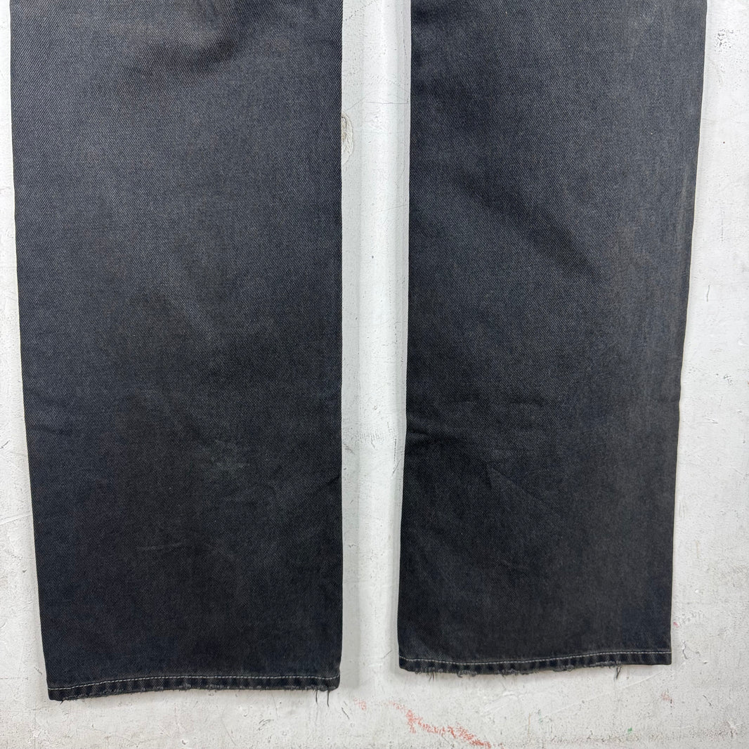 Balenciaga Distressed Straight Jeans