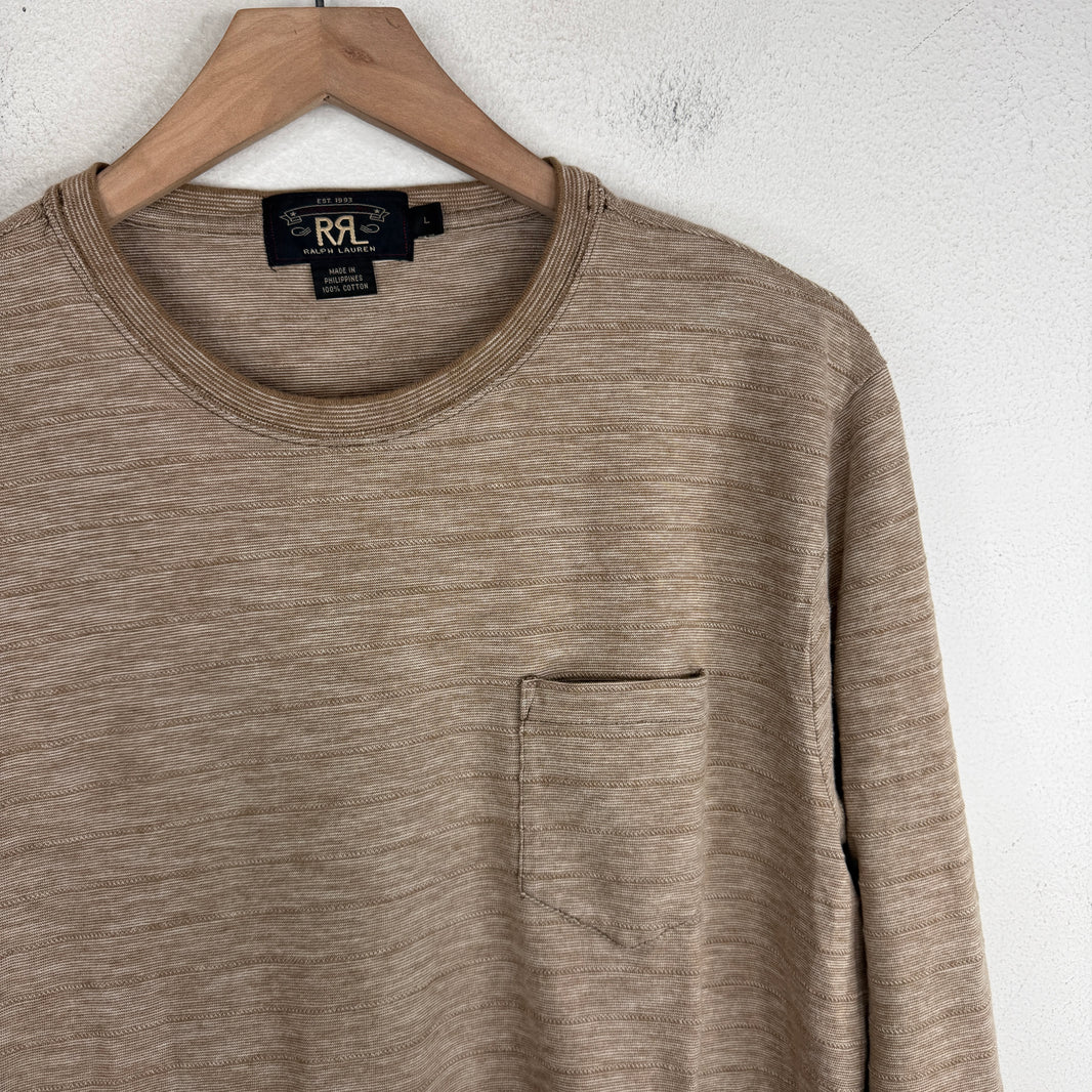 RRL Striped Pocket L/S T-Shirt