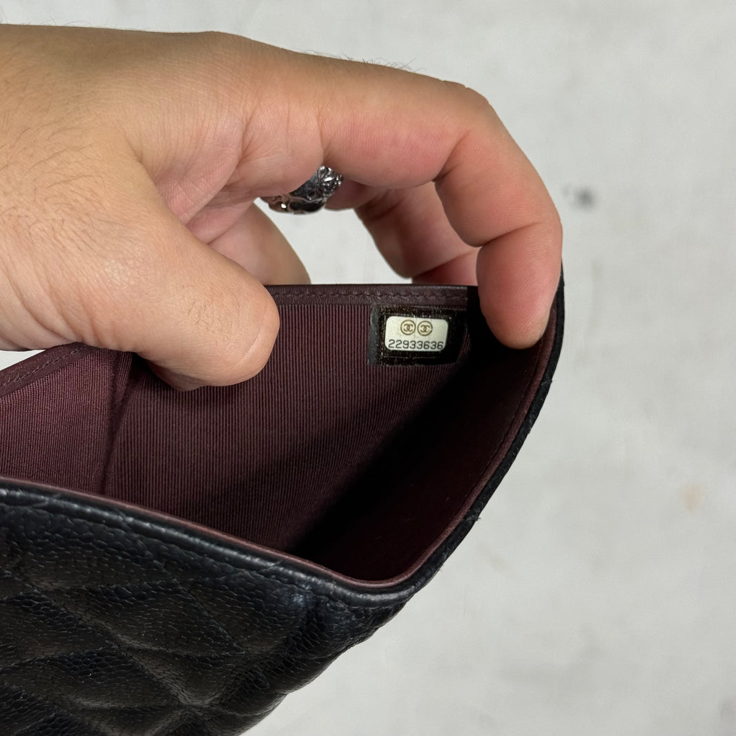 Chanel Quilted Bifold Zip Wallet