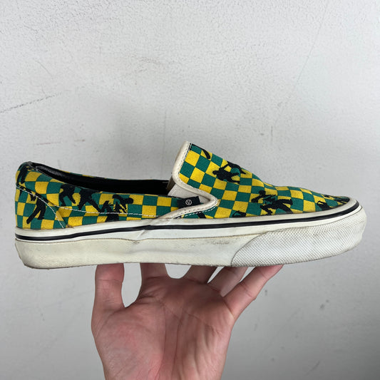 Undercover Vans Green Checkered Slip Ons