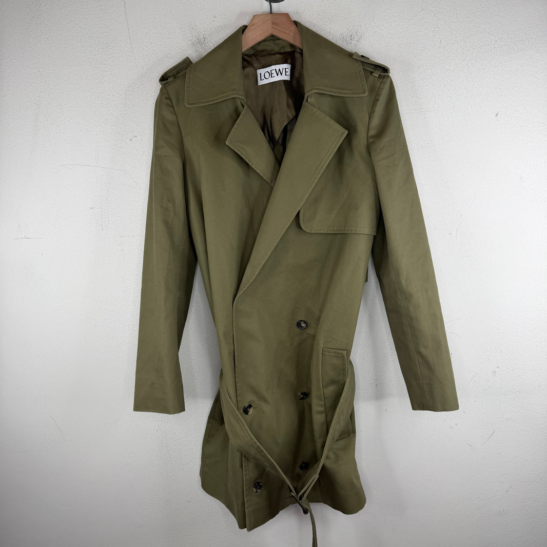Loewe Green Fishtail Trench Jacket