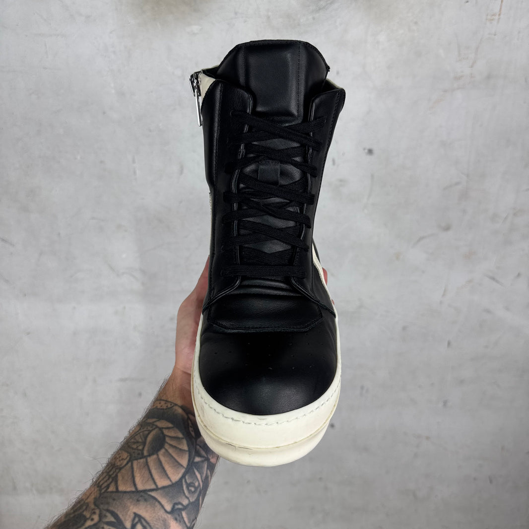 Rick Owens Black Cut Tongue Geobaskets