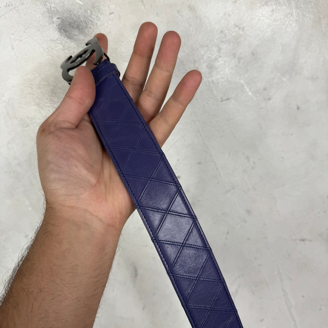Chanel Purple Quilted Belt
