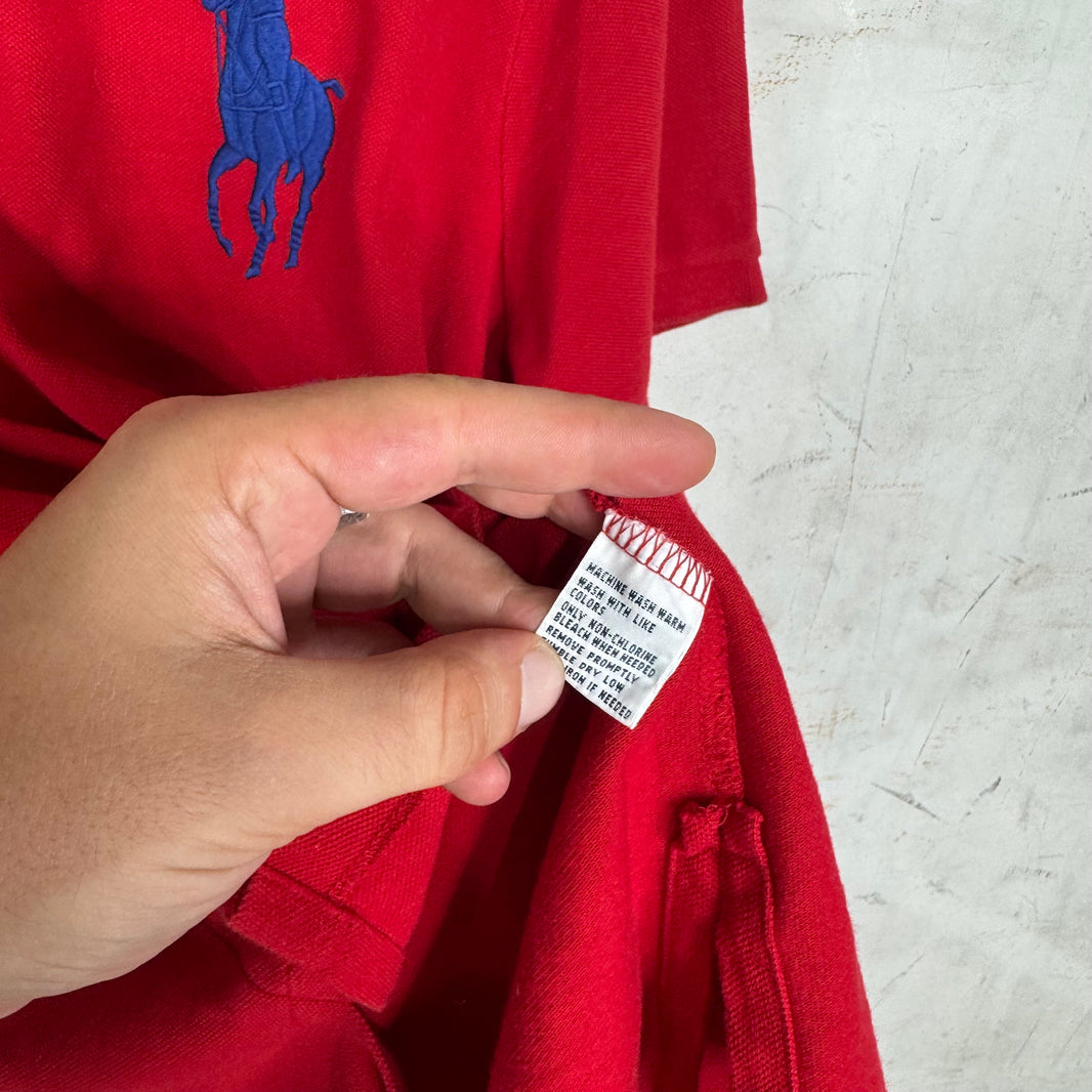 Ralph Lauren Red/Blue #3 Pony Polo