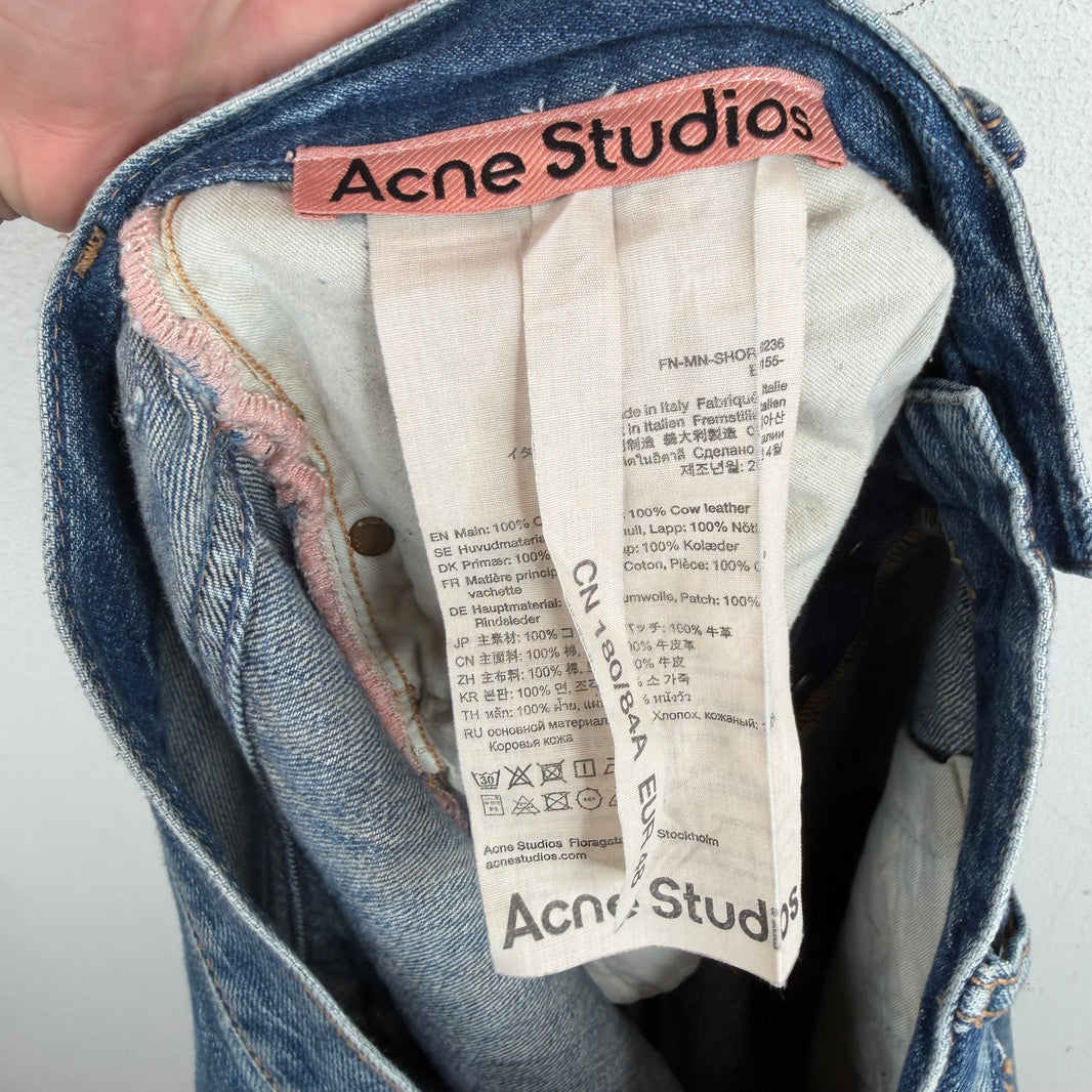 Acne Studios Whiskered Long Jean Shorts