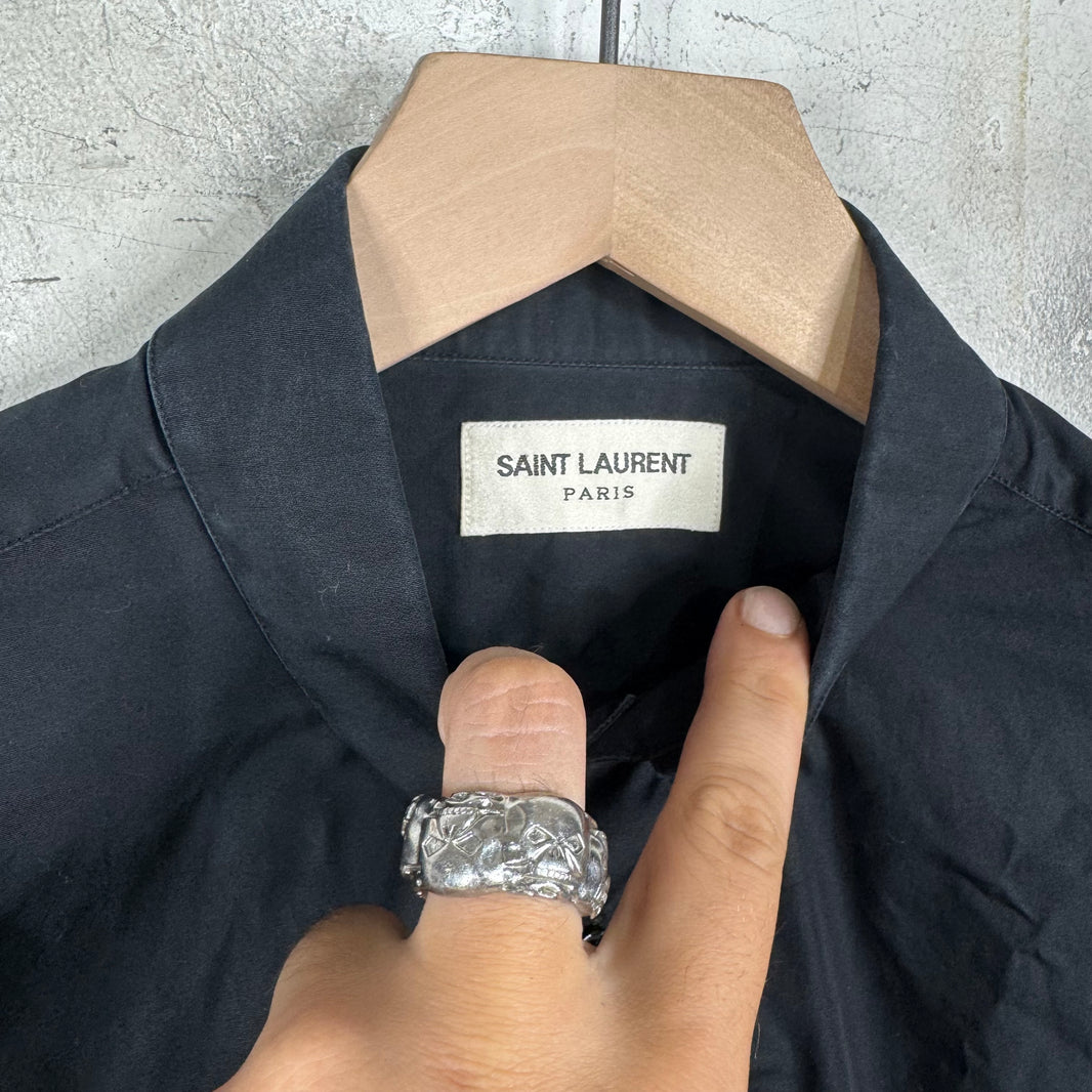 Saint Laurent 2013 Black LS Button Up