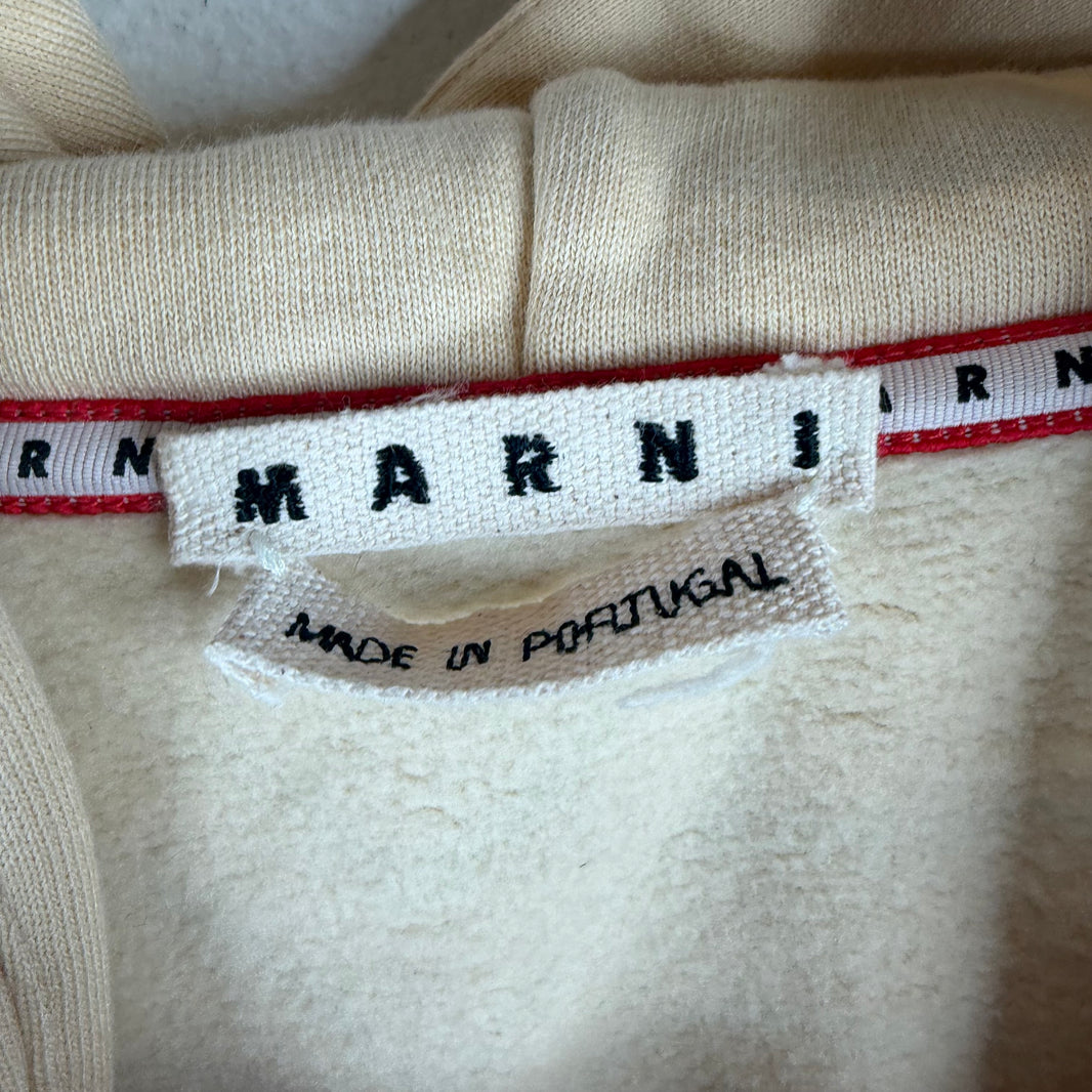 Marni Back Floral Big Print Hoodie