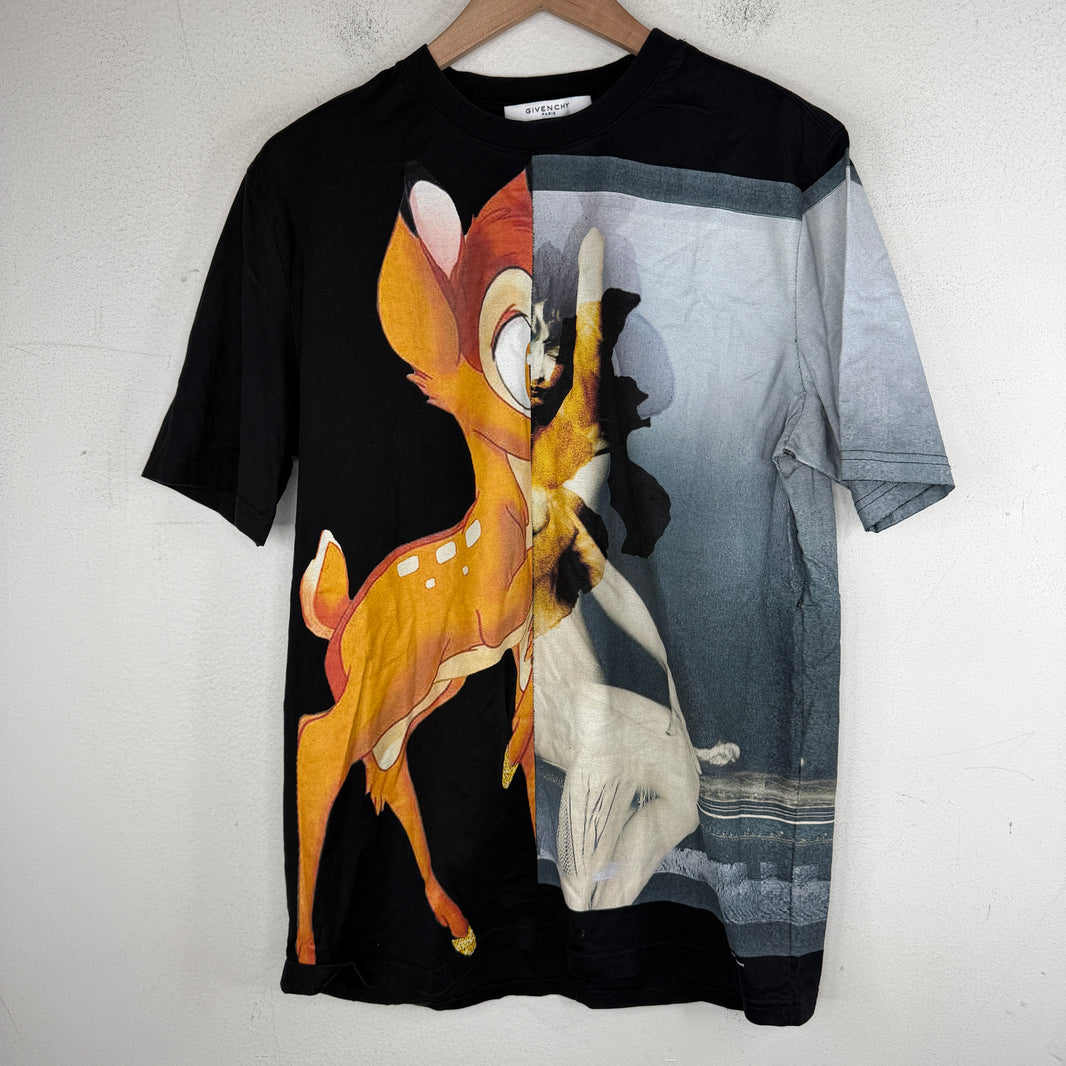 Givenchy Black Bambi Split T-Shirt