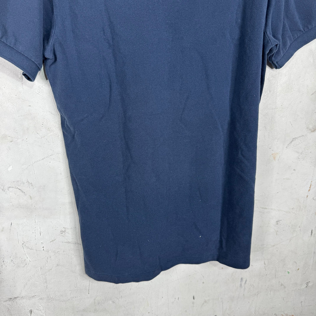 Ralph Lauren Navy Red Big Pony Flag Crested Polo
