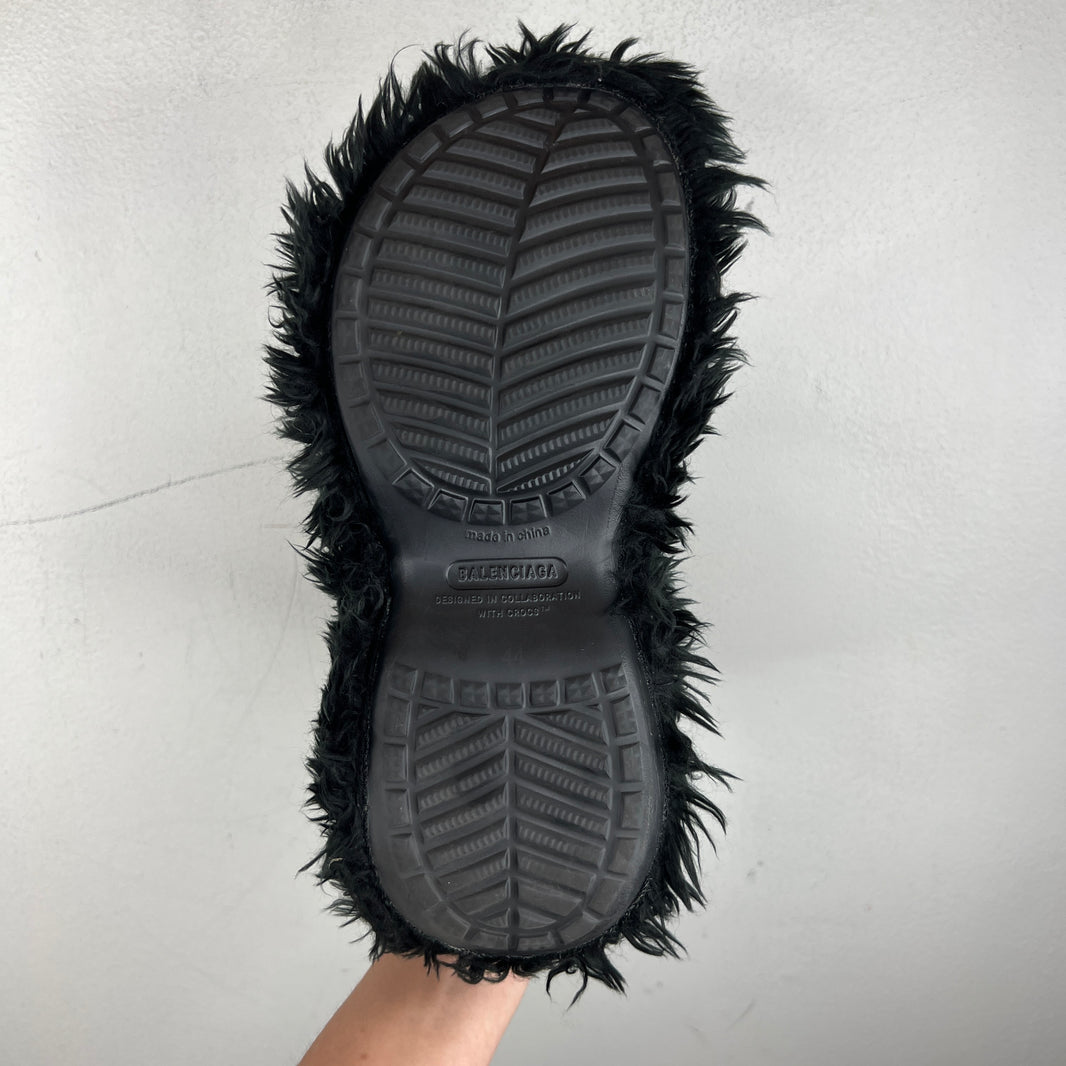 Balenciaga Fur Croc Boots