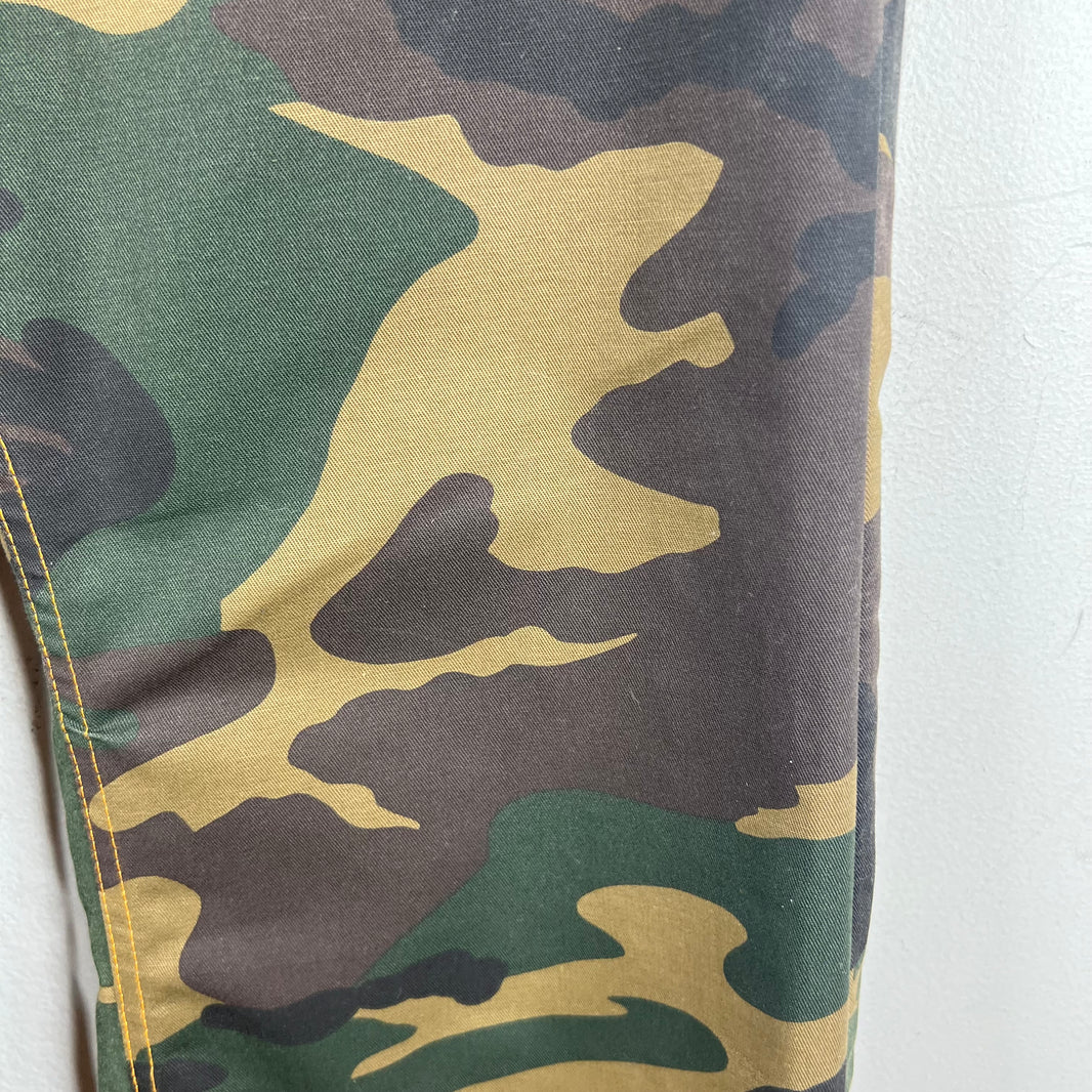 Endless Denim Camo Spellout Trousers