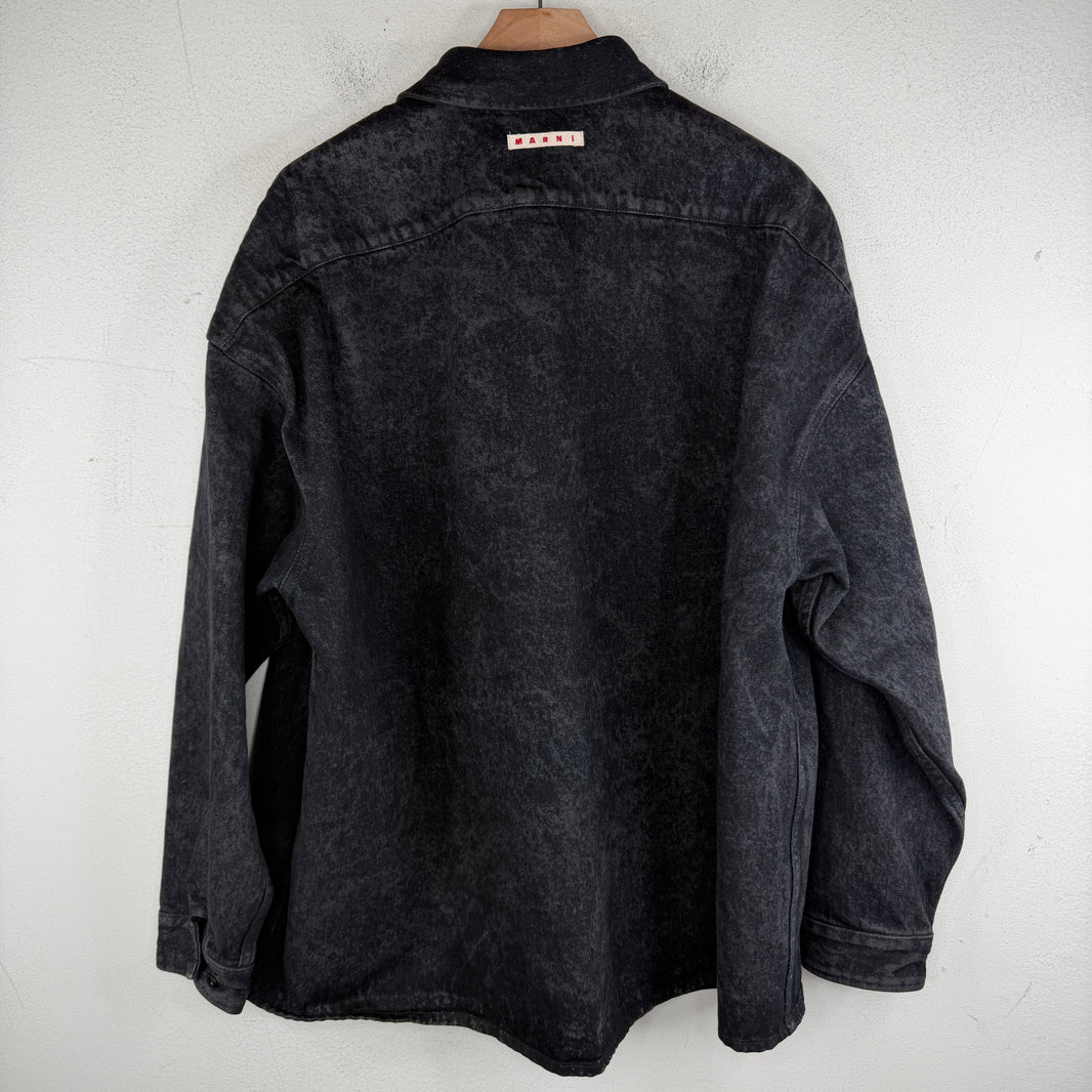 Marni Denim Stone Wash Button Up Over Shirt
