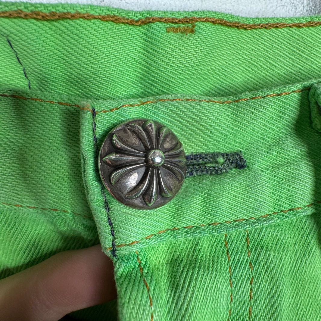 Chrome Hearts Levis Green Patch 501 Jeans