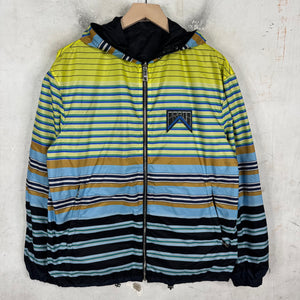 Prada Reversible Striped Nylon Jacket