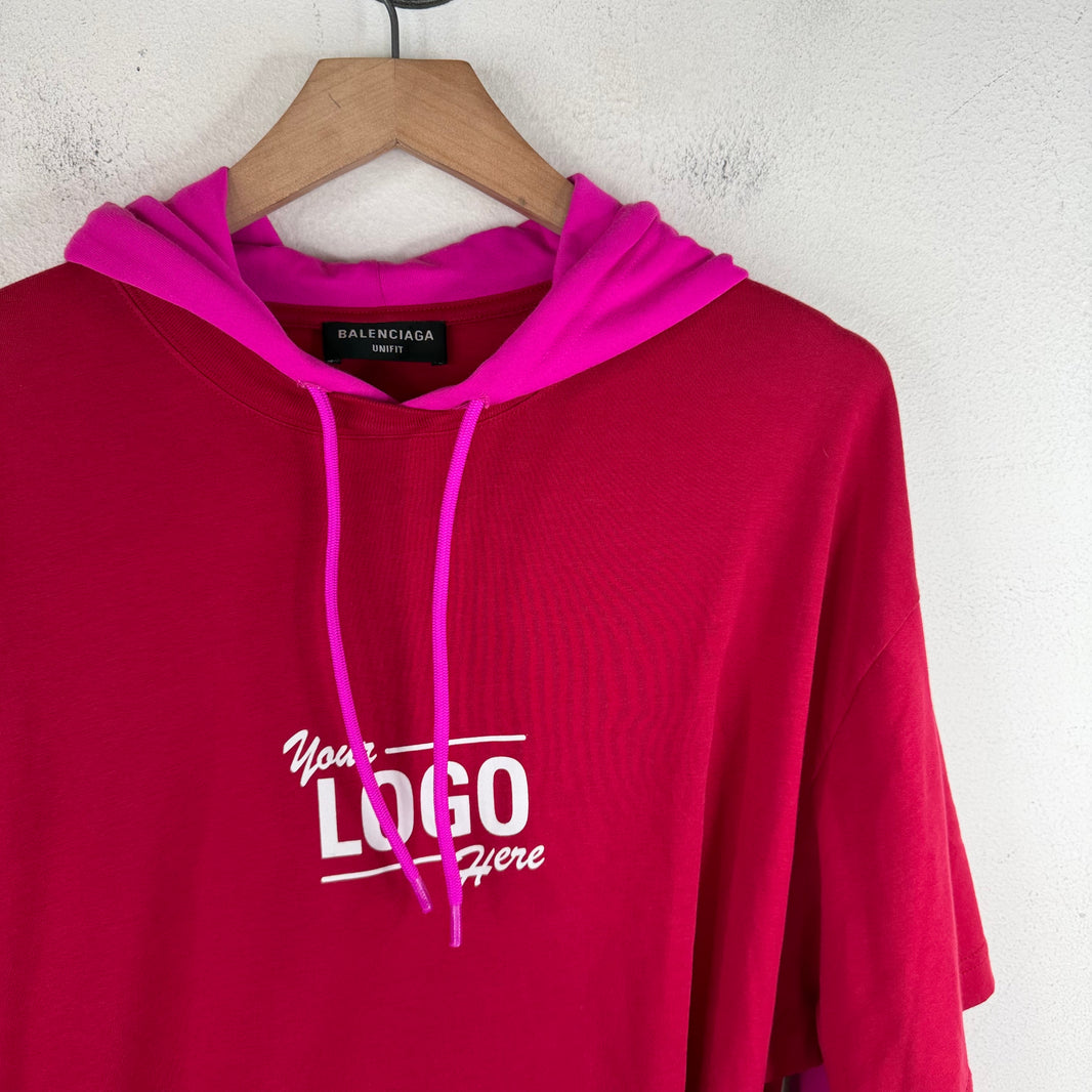 Balenciaga Double Layer Your Logo Hoodie