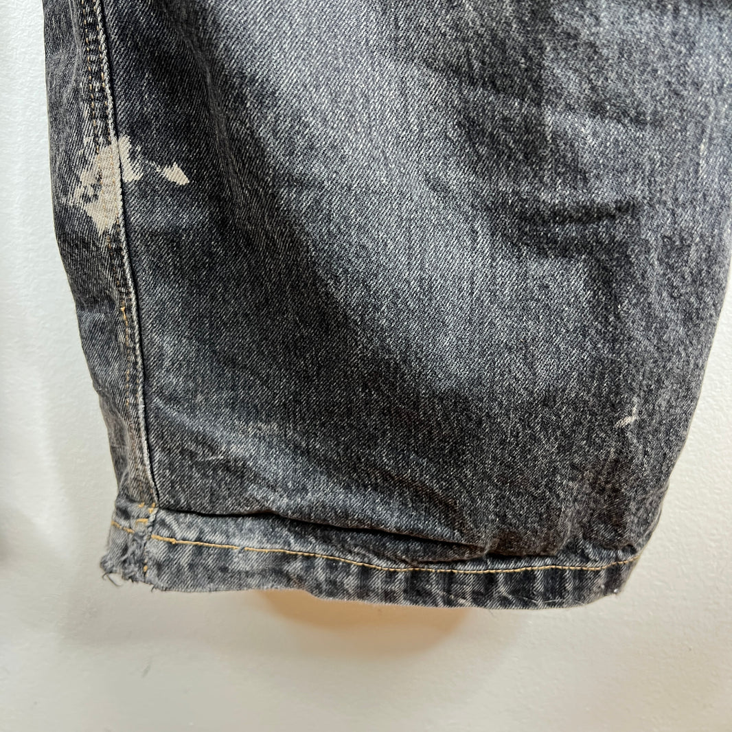 Balenciaga Washed Denim Convertible Cargo Pants