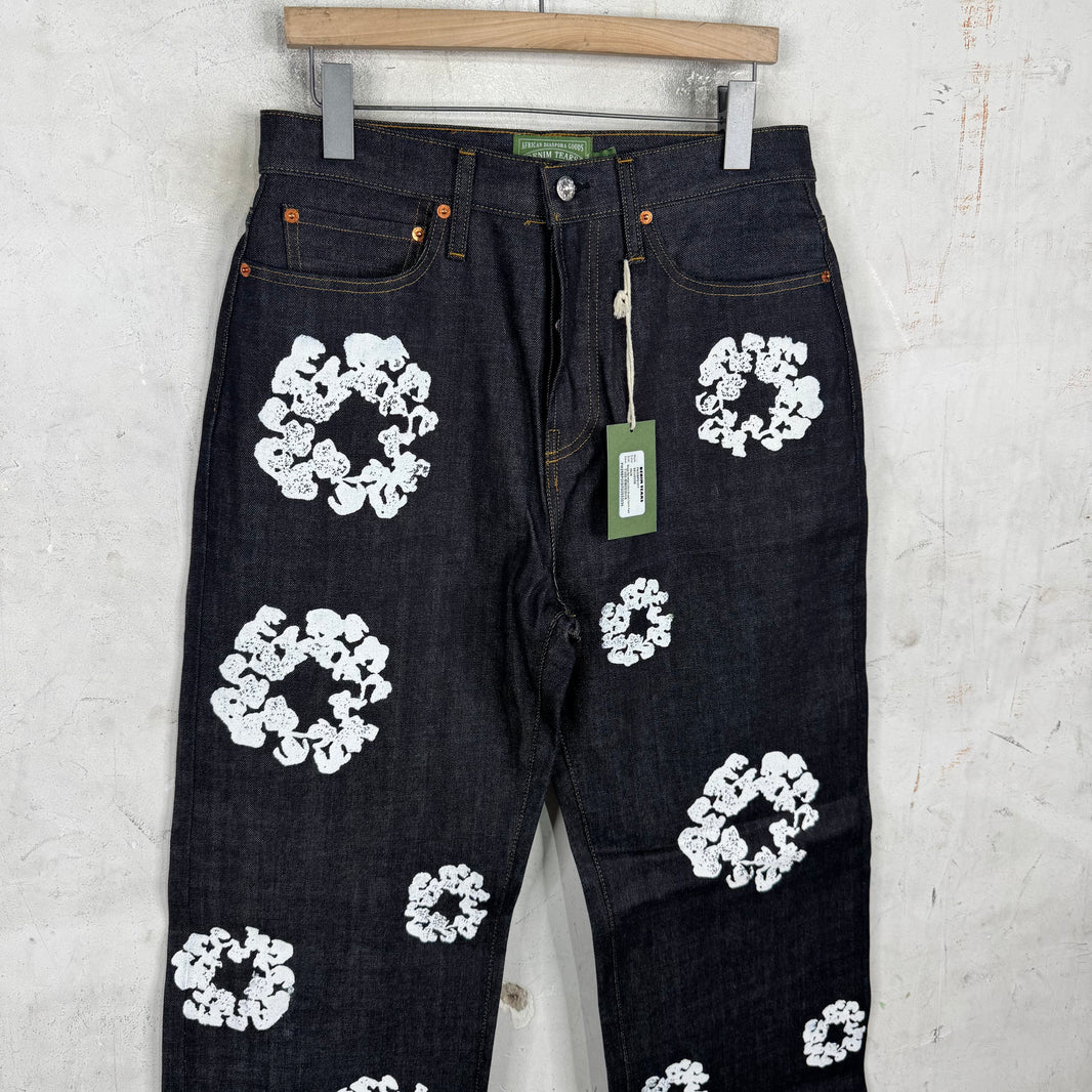 Denim Tears Raw Denim Wreath Jeans
