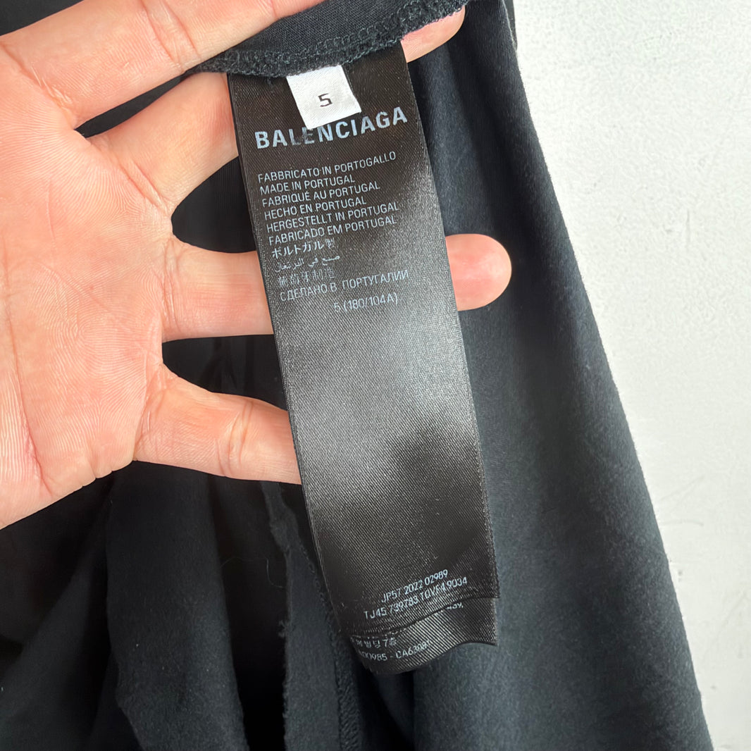 Balenciaga Neck Tab Logo L/S T-Shirt