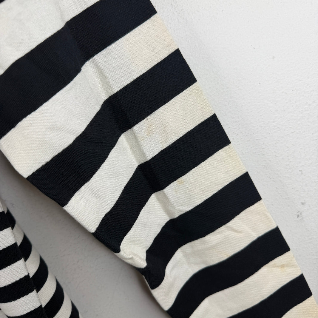 Off White Striped Frame Of Mind LS Shir