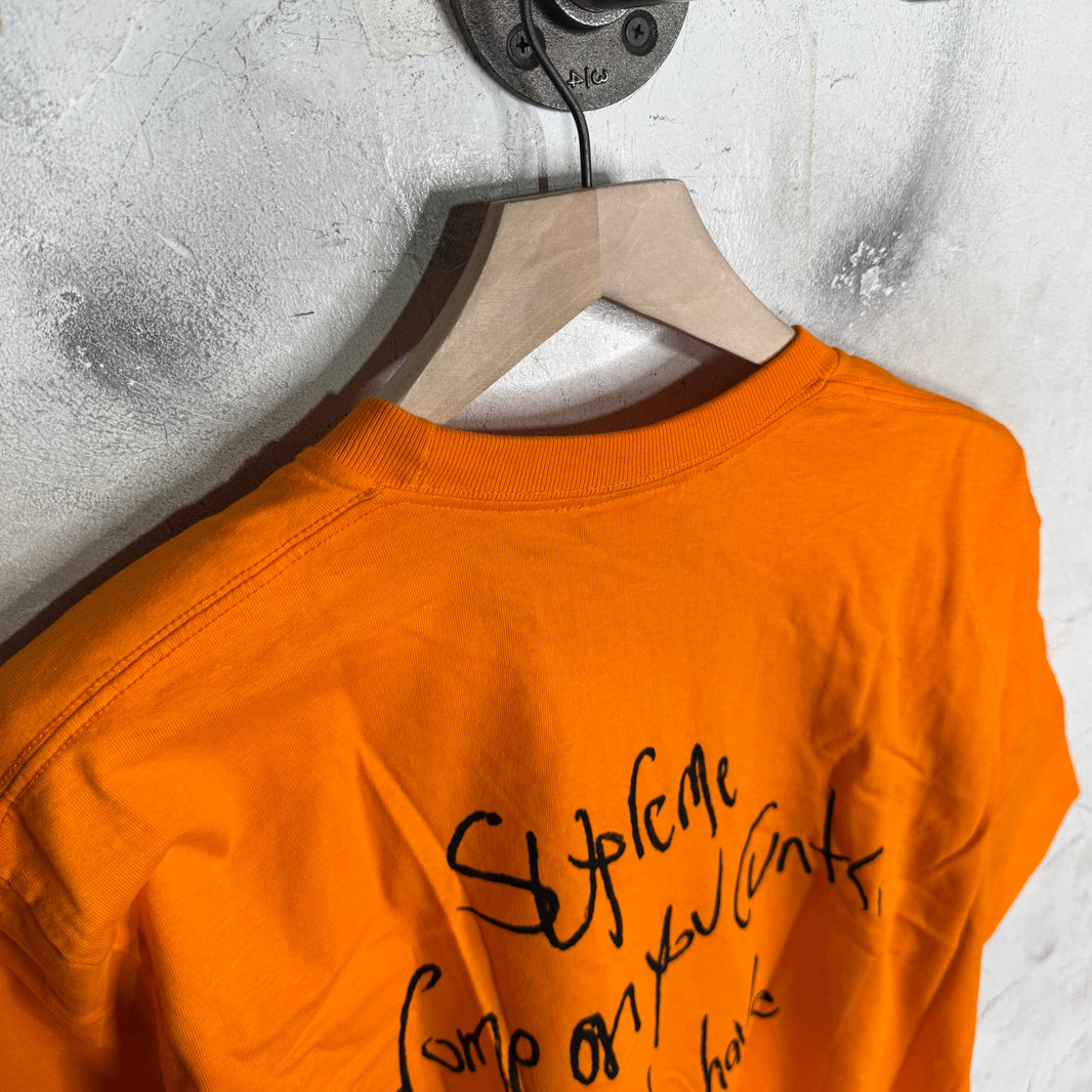 Supreme Orange Aphex Twin T-Shirt
