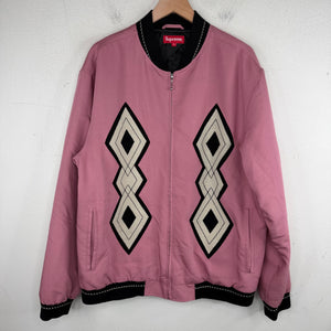 Supreme Pink Argyle Bomber Jacket