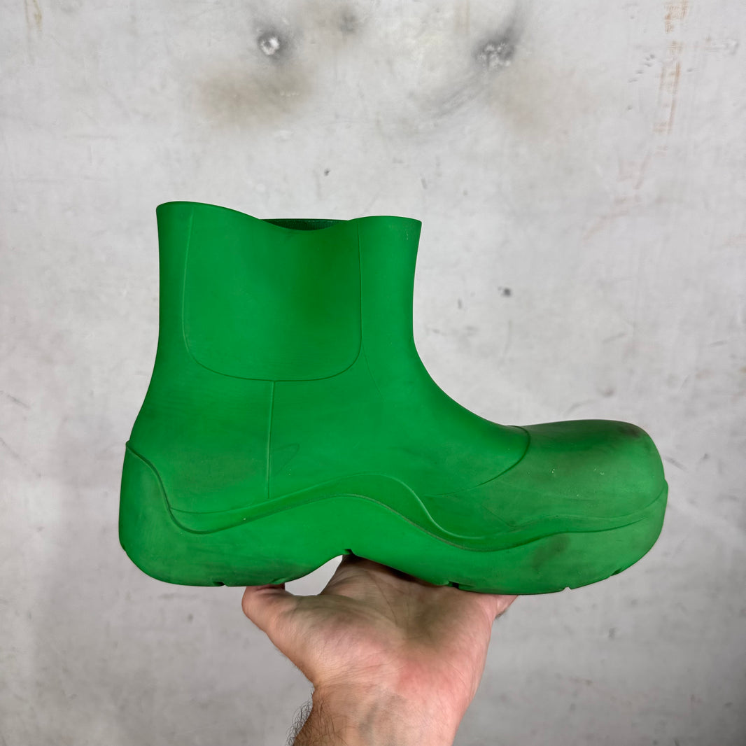 Bottega Veneta Green Rubber Puddle Boots