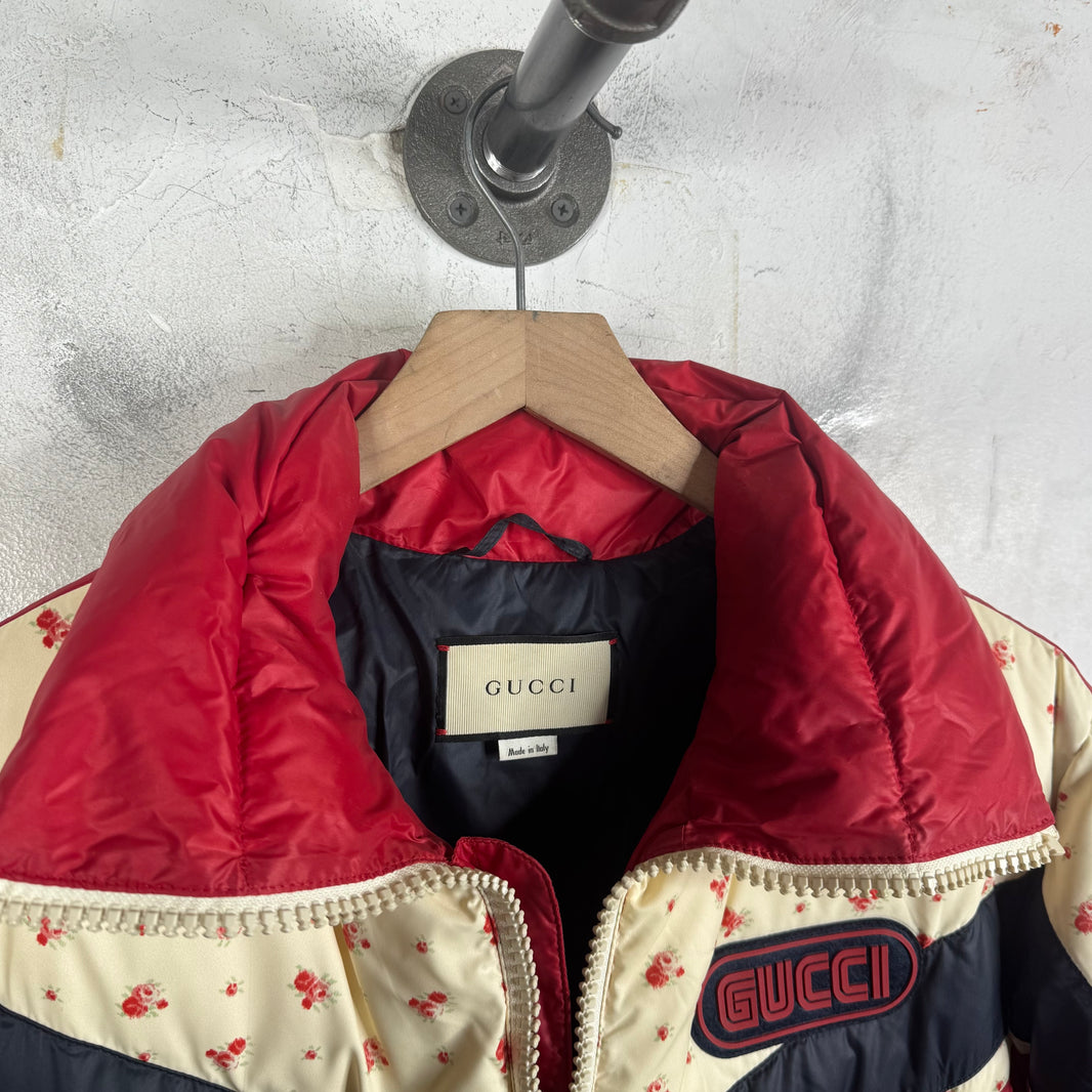 Gucci Floral Paneled Down Jacket